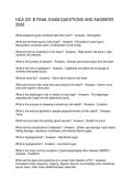 HCA 201 B FINAL EXAM QUESTIONS AND ANSWERS 2026