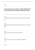 ACLS EXAM A&plus; GRADE ASSURED COMPLETE SOLUTIONS AND VERIFIED ANSWERS