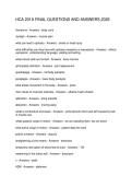 HCA 201A FINAL QUESTIONS AND ANSWERS 2026
