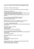 HCA 201 EXAM 3 QUESTIONS AND ANSWERS 2026
