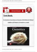 Test Bank for Genetics&colon; From Genes to Genomes&comma; 8th Edition by Michael Goldberg All Chapters &vert;&vert;Complete A&plus; Guide&NewLine;