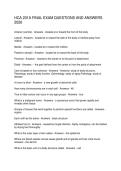 HCA 201A FINAL EXAM QUESTIONS AND ANSWERS 2026