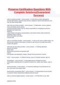 ProServe Certification Exam Questions with Complete Solutions 2026 A&plus;&NewLine;