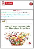 Testbank For Nutrition Essentials for Nursing Practice 9th Edition by Susan G&period; Dudek&comma; Chapters 1-24 Complete Test Bank with Answers for Nursing Exam Preparation
