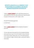 MPOETC EXAM &num;12 & 13 NEWEST 2026 &NewLine;QUESTIONS and CORRECT DETAILED &NewLine;ANSWERS ALREADY GRADED A&plus; 