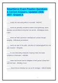 SmartServe Exam Practice Questions & Correct Answers&period; Updated 2026-2027&period; Graded A
