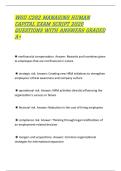 WGU C202 MANAGING HUMAN&NewLine;CAPITAL EXAM SCRIPT 2026&NewLine;QUESTIONS WITH ANSWERS GRADED&NewLine;A&plus;