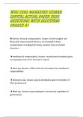 WGU C202 MANAGING HUMAN&NewLine;CAPITAL ACTUAL PAPER 2026&NewLine;QUESTIONS WITH SOLUTIONS&NewLine;GRADED A&plus; 