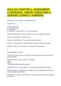 IAAO 101 CHAPTER 1- ASSESSMENT & APPRAISAL THEORY QUESTIONS & VERIFIED CORRECT ANSWERS