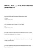 BIOS252 - WEEK 5&comma;6&comma;7 REVIEW QUESTION AND ANSWER LATEST