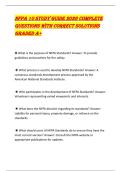 NFPA 10 STUDY GUIDE 2026 COMPLETE&NewLine;QUESTIONS WITH CORRECT SOLUTIONS&NewLine;GRADED A&plus;