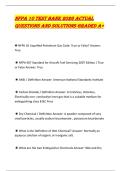 NFPA 10 TEST BANK 2026 ACTUAL QUESTIONS AND SOLUTIONS GRADED A