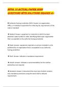 NFPA 10 ACTUAL PAPER 2026 QUESTIONS WITH SOLUTIONS GRADED A