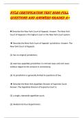 NYLE CERTIFICATION TEST 2026 FULL QUESTIONS AND ANSWERS GRADED A