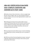 ARM 400 CERTIFICATION EXAM PAPER&NewLine;2026 COMPLETE QUESTIONS AND&NewLine;ANSWERS ELITE STUDY GUIDE