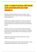 ECON 110 ZIRLOTT ACTUAL TEST PAPER 2026 QUESTIONS WITH SOLUTIONS GRADED A