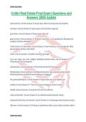 Colibri Real Estate Final Exam&vert; Questions and Answers &vert;2026 Update