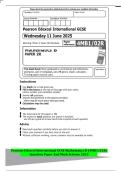 Pearson Edexcel International GCSE Mathematics B &lpar;4MB1&sol;02R&rpar;&NewLine;Question Paper And Mark Scheme 2025