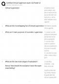 Certified Clinical Supervisor &sol; score 100&percnt; &sol; 2025 update &sol; DJ Powell v2 exam study guide