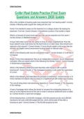 Colibri Real Estate Practice &vert;Final Exam Questions and Answers &vert;2026 Update