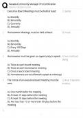 Nevada community manager &sol; score 100&percnt; &sol; 2025 update &sol; pre certification exam study guide