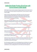 Colibri Real Estate Practice Final Exam with Correct Answers 2026 Update