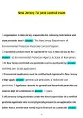 New Jersey Category 7A Pest Control Exam Questions with Correct Answers 2026 A&plus;&NewLine;