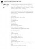 CCM certification terms &sol; score 100&percnt; &sol; 2025 update &sol; certified case management study guide