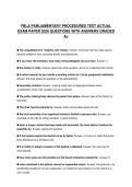 FBLA PARLIAMENTARY PROCEDURES TEST ACTUAL&NewLine;EXAM PAPER 2026 QUESTIONS WITH ANSWERS GRADED&NewLine;A&plus;