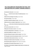 FBLA PARLIAMENTARY PROCEDURES TEST FINAL TEST&NewLine;2026 QUESTIONS WITH CORRECT ANSWERS GRADED A&plus;