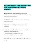 FDOT EARTHWORK FINAL REVIEW SCRIPT&NewLine;2026 TESTED QUESTIONS CORRECT&NewLine;RESPONSES