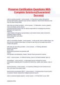 ProServe Certification Exam Questions with Complete Solutions 2026 A&plus;