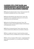 CANNON CTFA TEST BANK 2026&NewLine;COMPREHENSIVE QUESTIONS AND&NewLine;ACCURATE SOLUTIONS VERIFIED