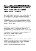 CAPTAINS CAREER COMMON CORE&NewLine;TEST BANK 2026 COMPREHENSIVE&NewLine;QUESTIONS AND ACCURATE&NewLine;SOLUTIONS VERIFIED&NewLine;