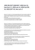 HESI Milesone 2 RN EXIT EXAMS Most Recent 2026&sol;2027 Questions and Accurate Answers &lpar;complete bundle&rpar;