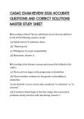 CASAC EXAM REVIEW 2026 ACCURATE&NewLine;QUESTIONS AND CORRECT SOLUTIONS&NewLine;MASTER STUDY SHEET