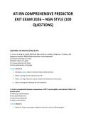ATI RN COMPREHENSIVE PREDICTOR&NewLine;EXIT EXAM 2026 &ndash; NGN STYLE &lpar;100&NewLine;QUESTIONS&rpar;