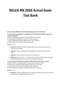 NCLEX-RN 2026 Actual Exam&NewLine;Test Bank