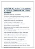 HONDROS Bio 117 Final Exam Anatomy & Physiology PN Questions and Answers Top Rated