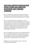 CETP PRE CERTIFICATION REVIEW&NewLine;STUDY GUIDE 2026 COMPLETE&NewLine;QUESTIONS AND VERIFIED&NewLine;ANSWERS