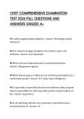 CHST COMPREHENSIVE EXAMINATION&NewLine;TEST 2026 FULL QUESTIONS AND&NewLine;ANSWERS GRADED A&plus;