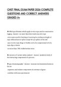 CHST FINAL EXAM PAPER 2026 COMPLETE&NewLine;QUESTIONS AND CORRECT ANSWERS&NewLine;GRADED A&plus;