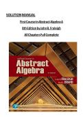 First Course in Abstract Algebra A&comma; 8th Edition by John B&period; Fraleigh&comma;&NewLine;
