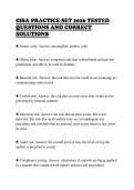 CISA PRACTICE SET 2026 TESTED&NewLine;QUESTIONS AND CORRECT&NewLine;SOLUTIONS 
