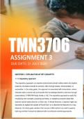 TMN3706 Assignment 3 2026 &vert; Due 31 July 2026 - Distinction Guaranteed 