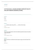 TEAS EXAM A&plus; GRADE ASSURED COMPLETE SOLUTIONS AND VERIFIED ANSWERS
