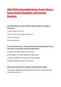 A56 CPCS Articulated Dump Truck Theory&NewLine;Exam Actual Questions and Correct&NewLine;Answers