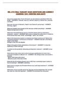REL 275 FINAL TAGGART EXAM QUESTIONS AND CORRECT ANSWERS 100&percnt; VERIFIED 2026-2027&excl;&excl;