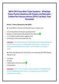 NAPA CPFA Exam Most Tested Questions &ndash; 80 Multiple &NewLine;Choice Practice Questions with Answers and Rationales &vert; &NewLine;Certified Plan Fiduciary Advisor &lpar;CPFA&rpar; Test Bank &vert; Pass &NewLine;Guaranteed 