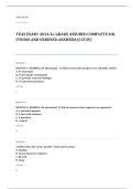 TEAS EXAM A&plus; GRADE ASSURED COMPLETE SOLUTIONS AND VERIFIED ANSWERS